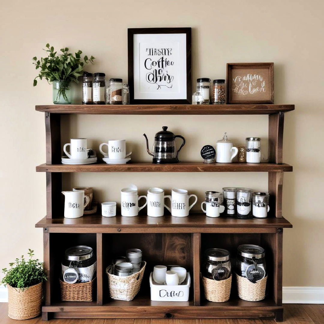 DIY coffee bar