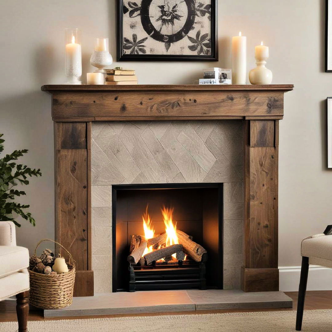 DIY faux fireplace