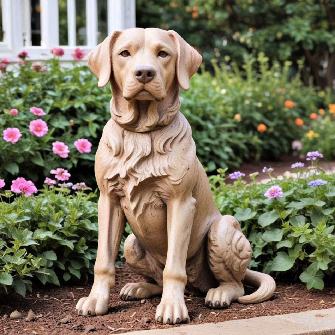 Whimsical dog Garden Statuary