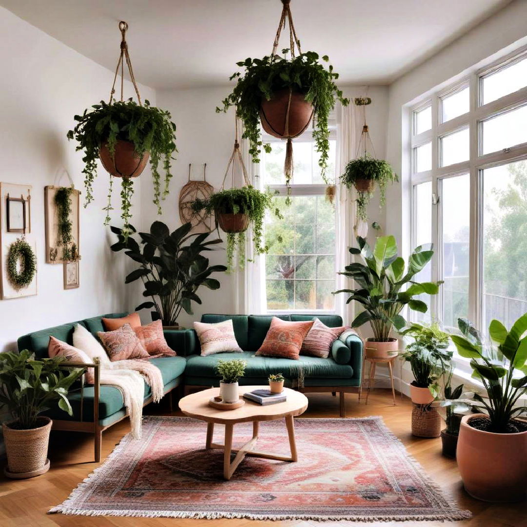 accentuate with hanging plants