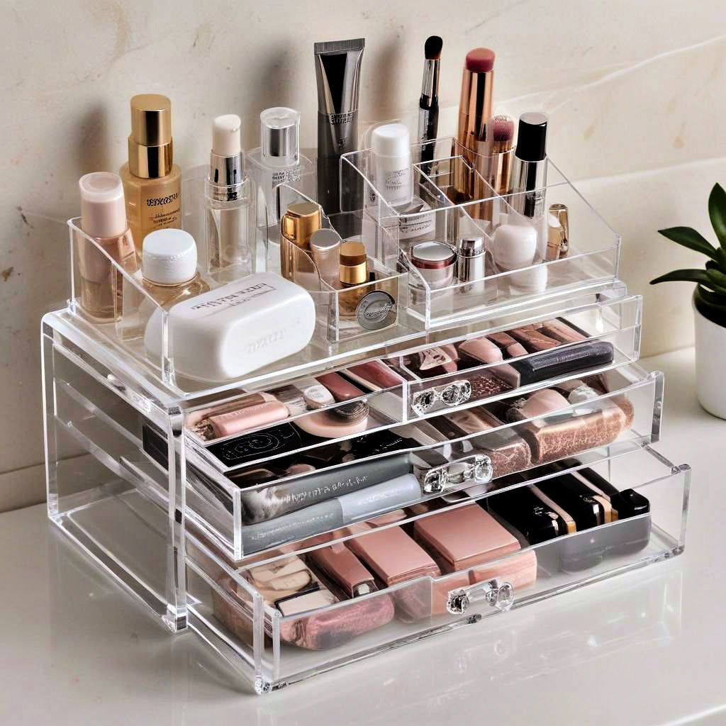 acrylic cosmetic organizer