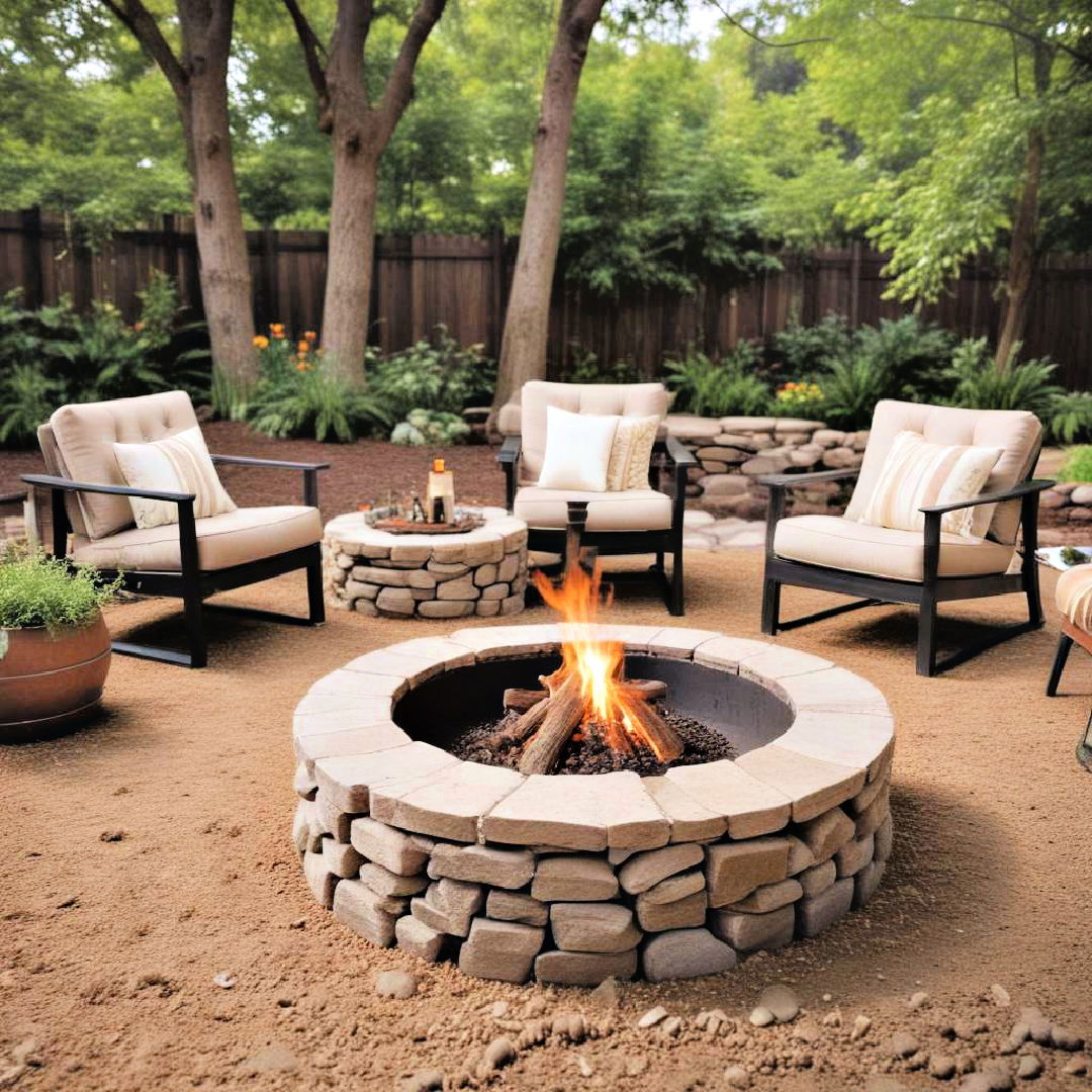 add a fire pit