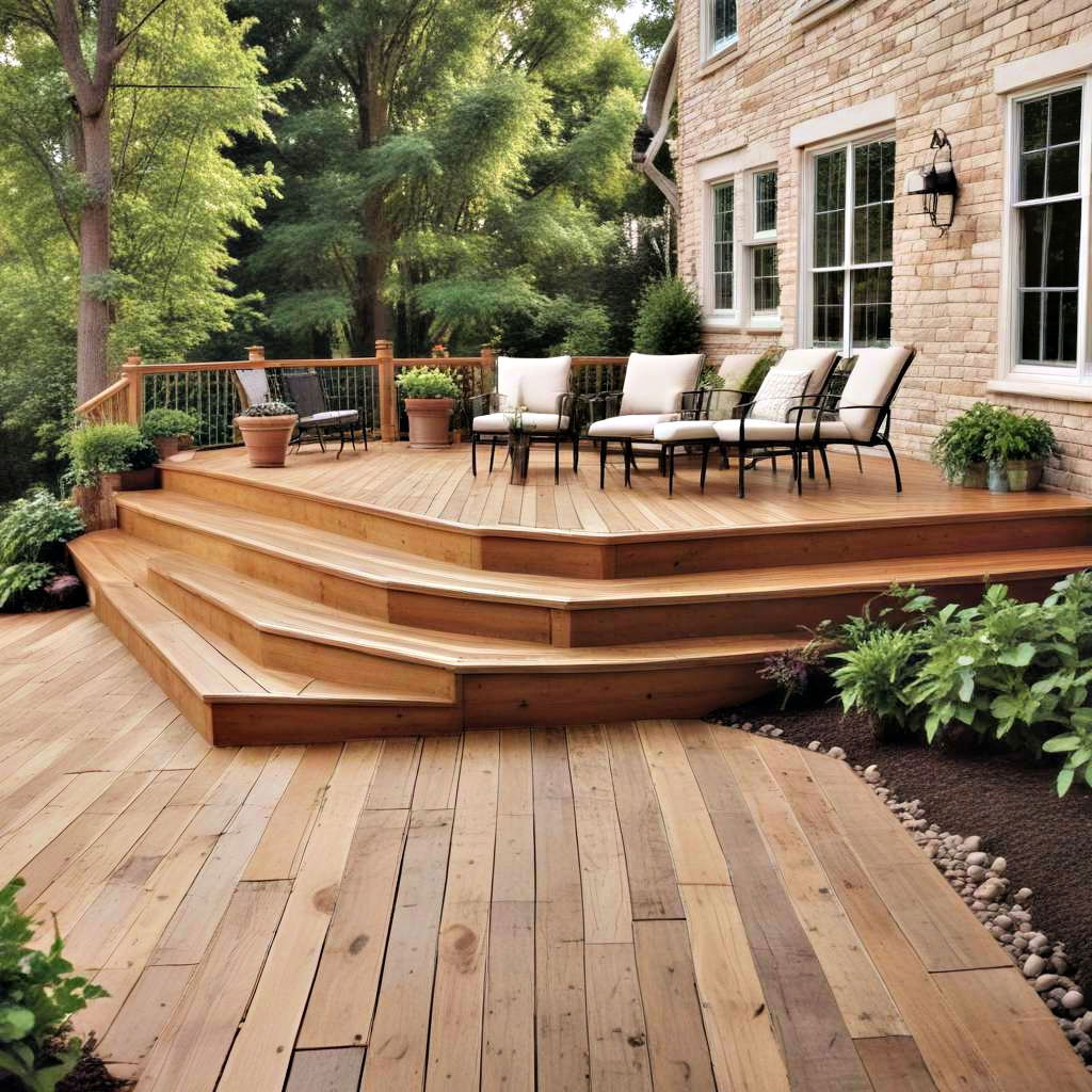 add a wooden deck