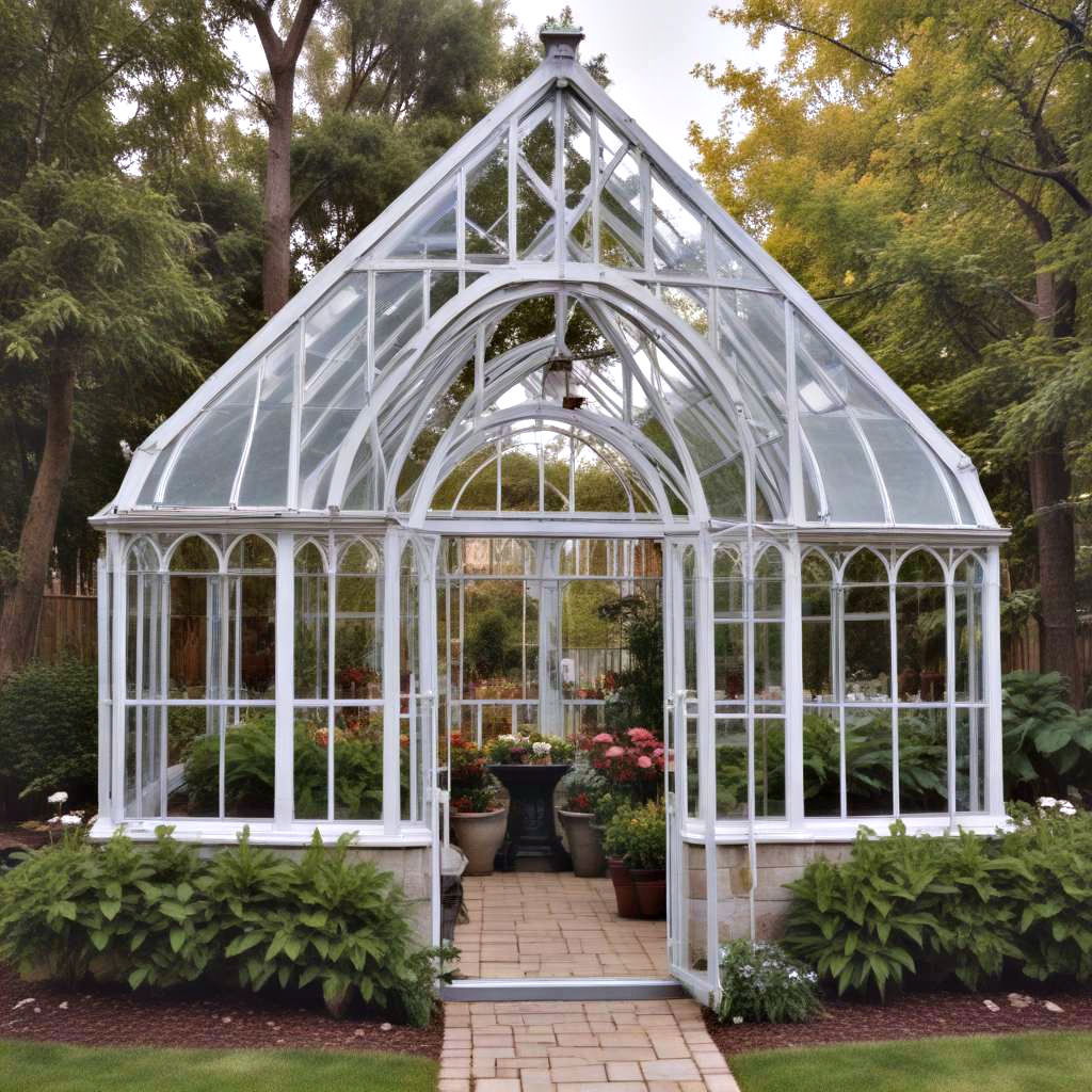 aesthetic gothic arch greenhouse