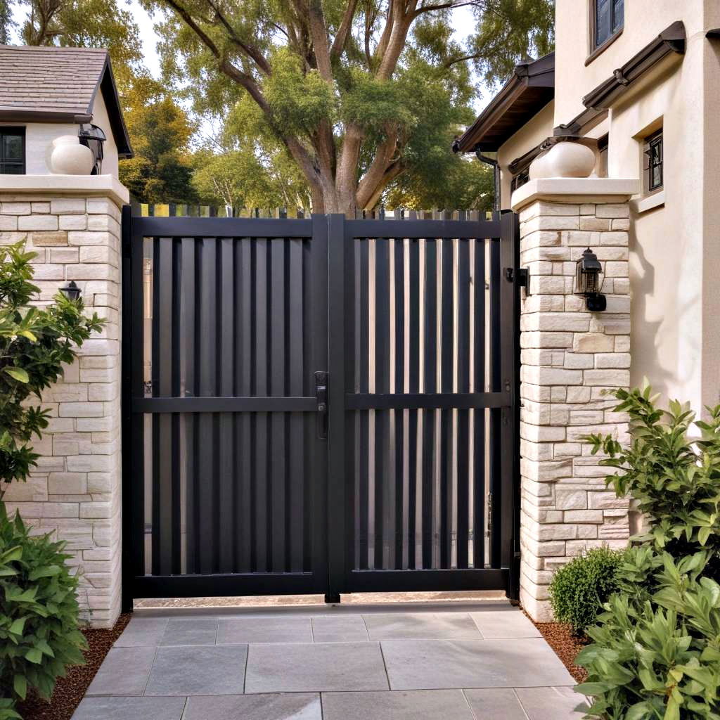 aluminum louvered gates