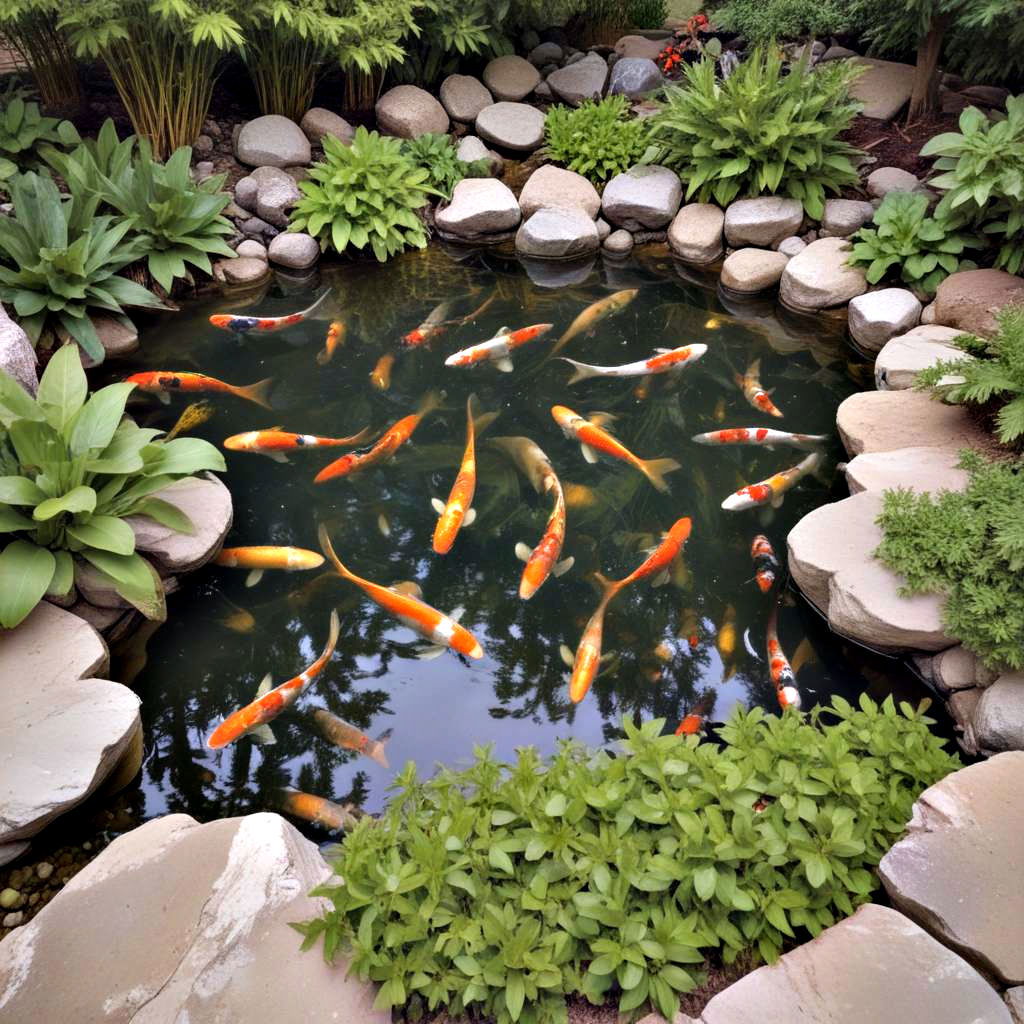 aquatic plant oasis koi pond