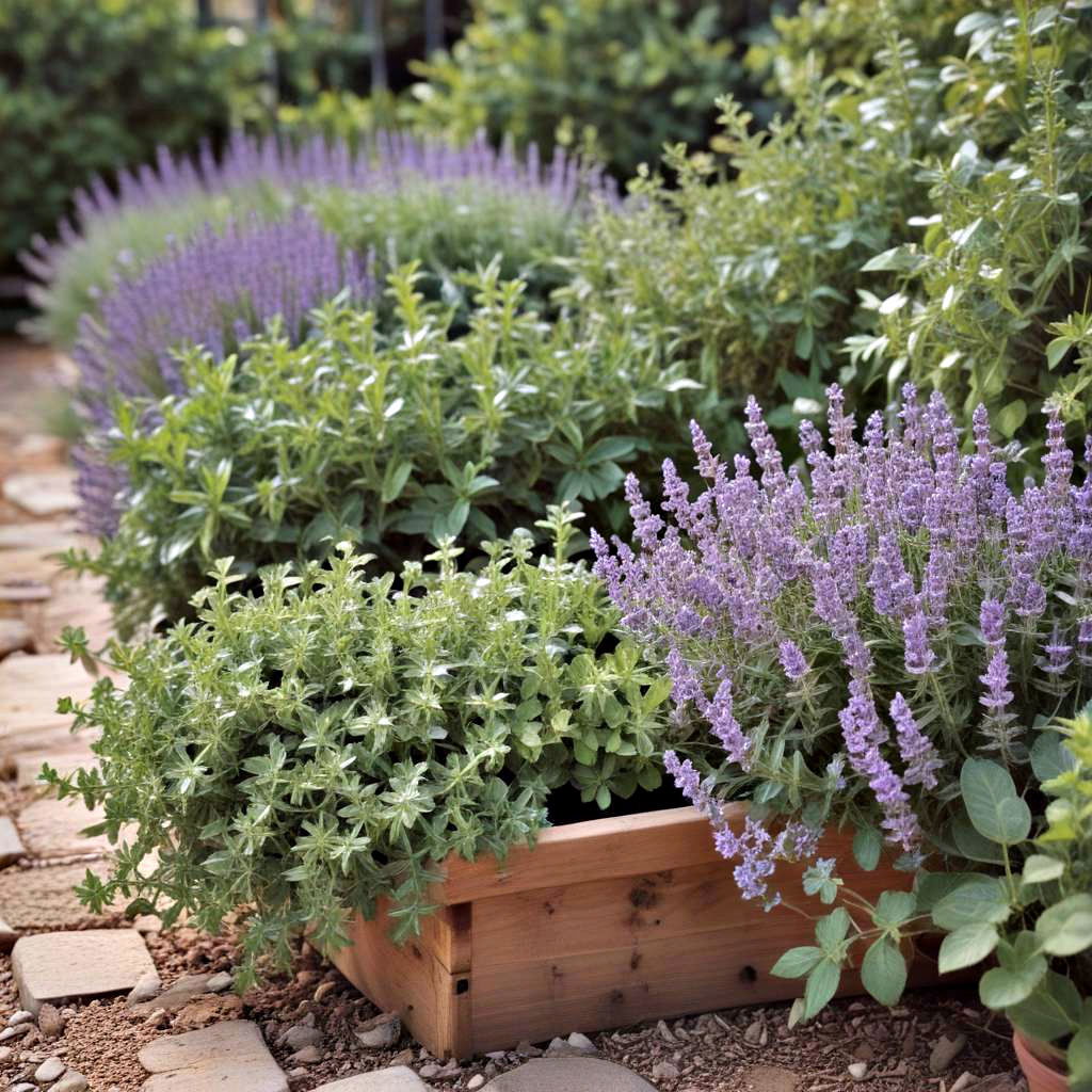 aromatic herb garden