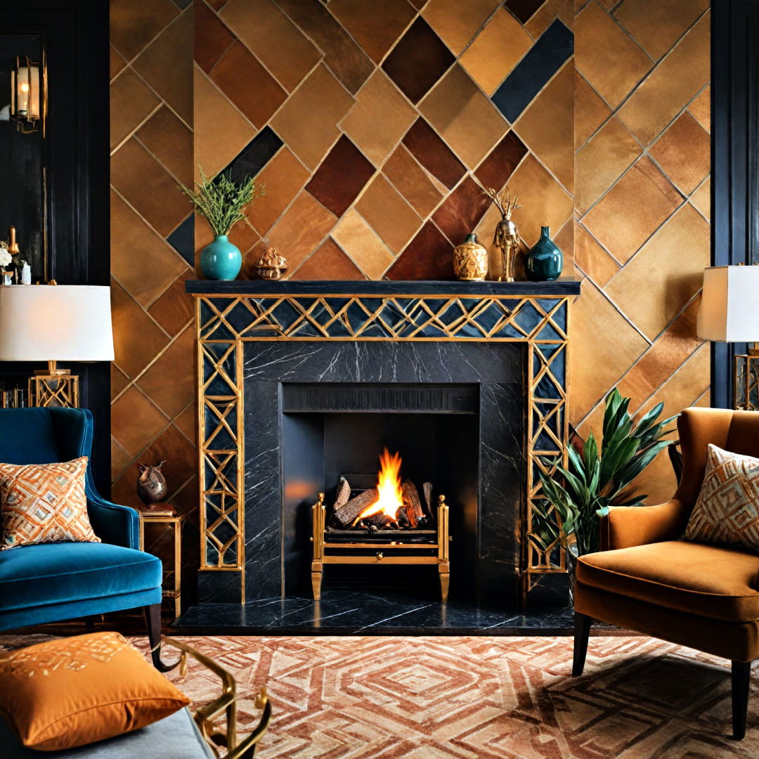 art deco opulence with bold geometrics