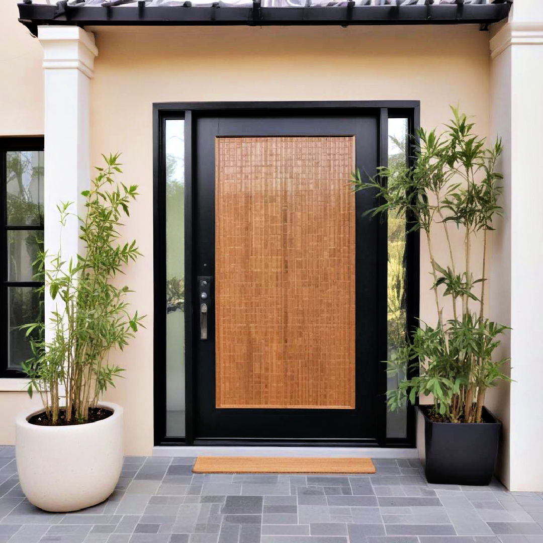 bamboo door