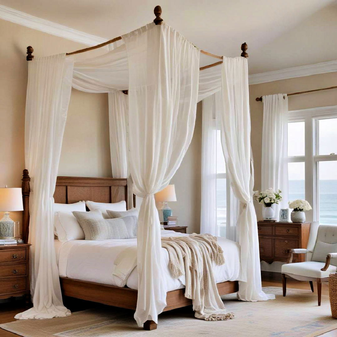 beach inspired canopy bed