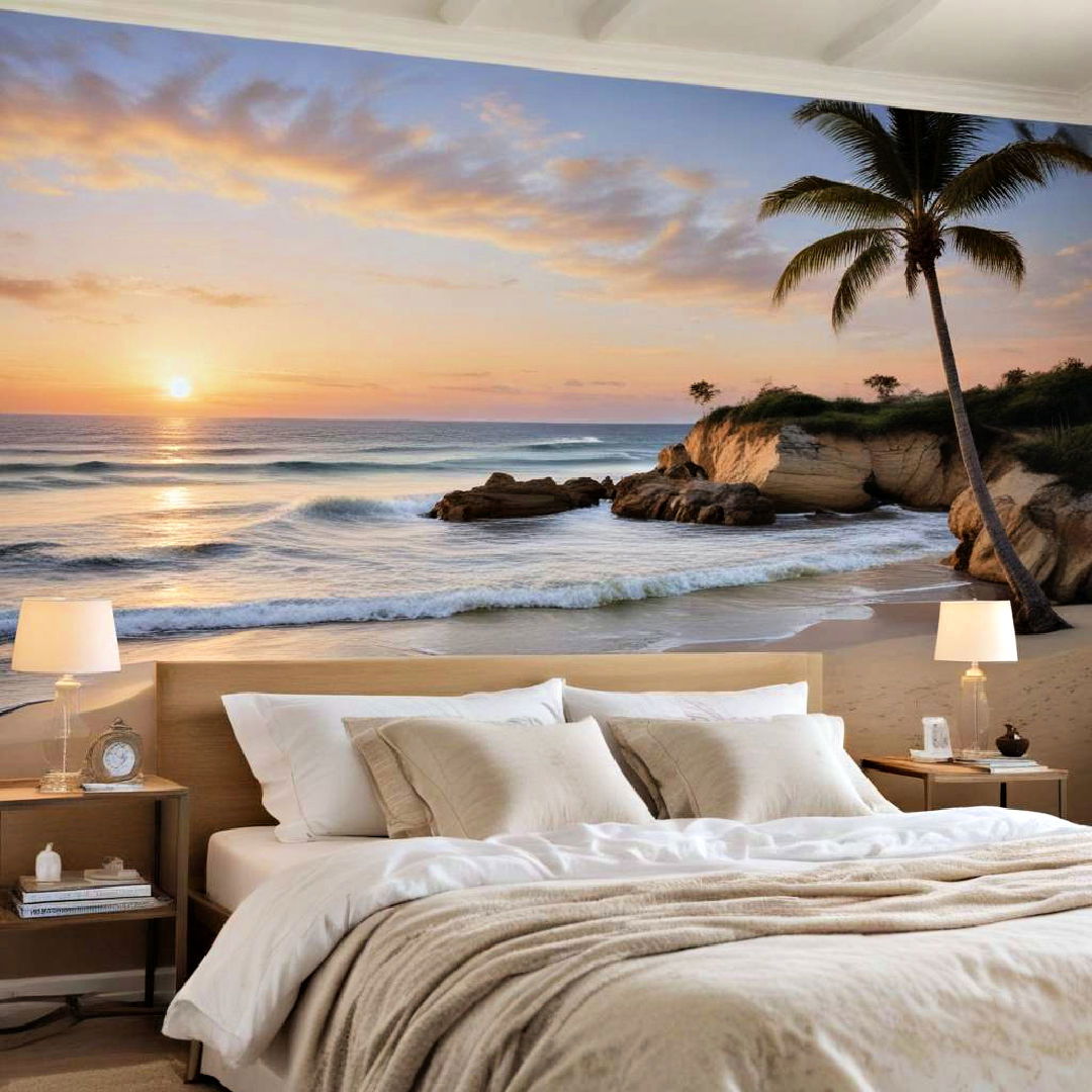 beach themed wall murals