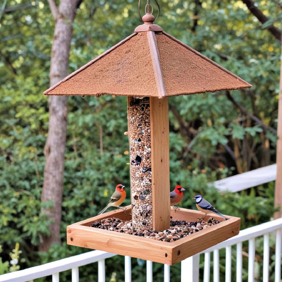 bird feeder front porch