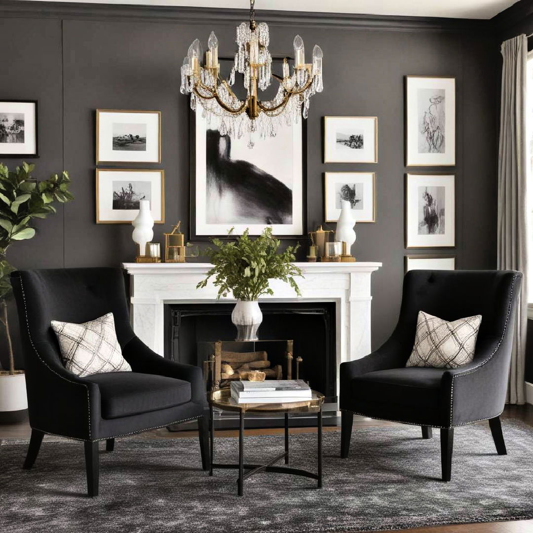 black accent chairs