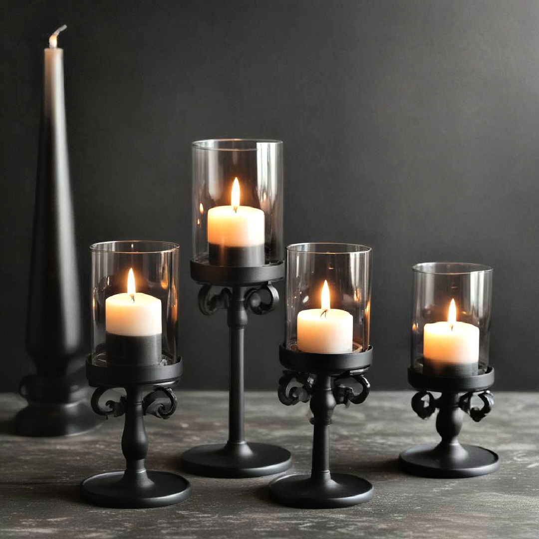 black candle holders