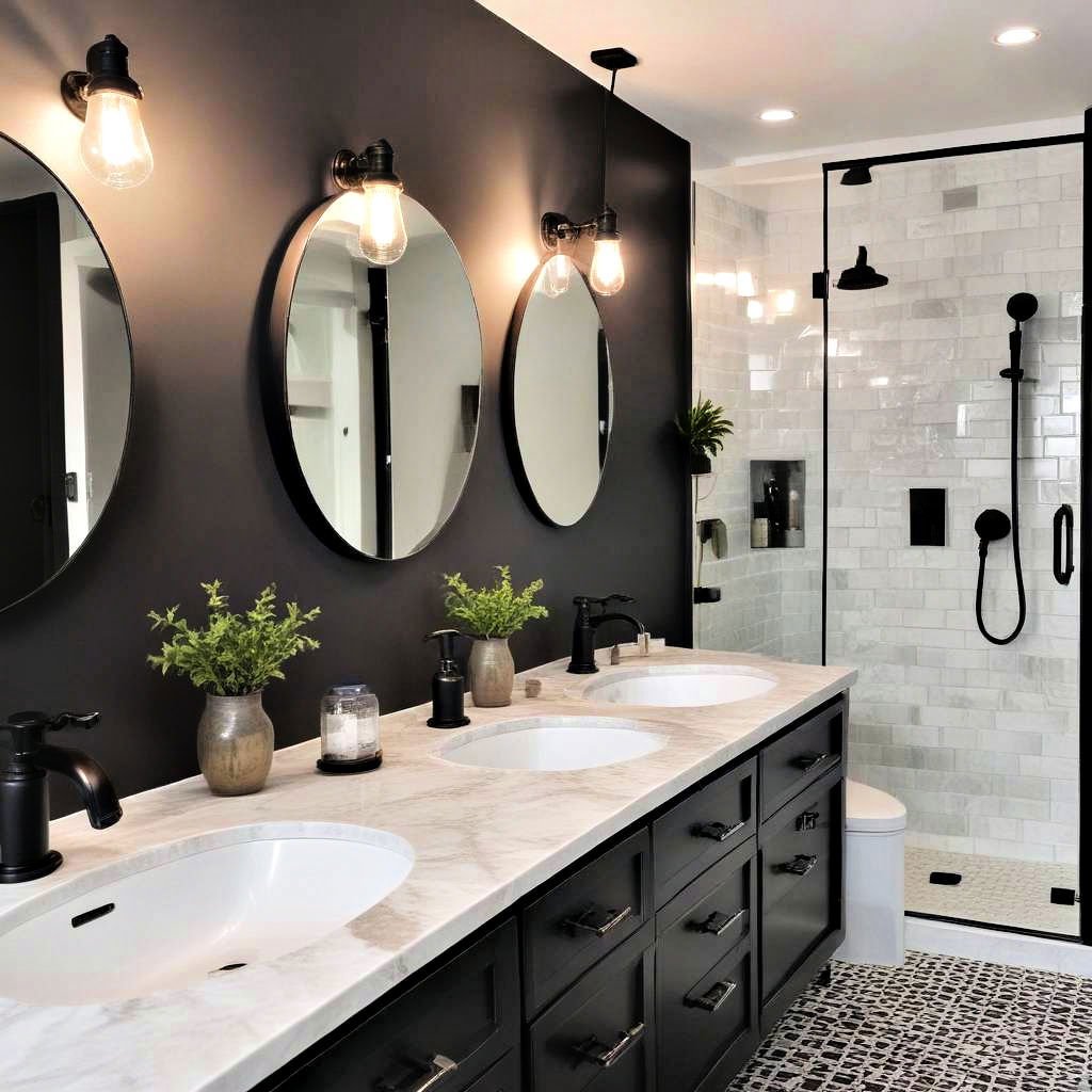 black fixtures