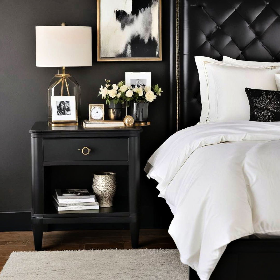 black nightstands