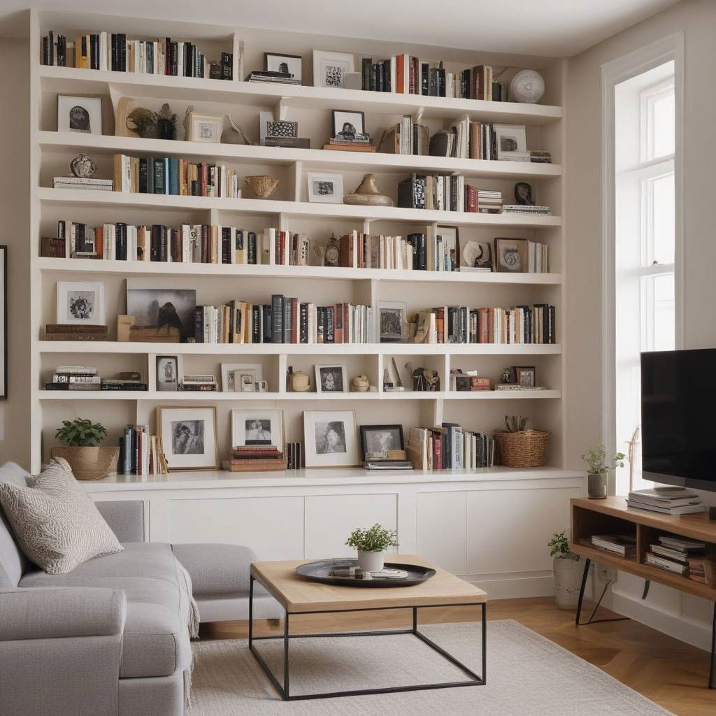 bookshelves for a personal touch