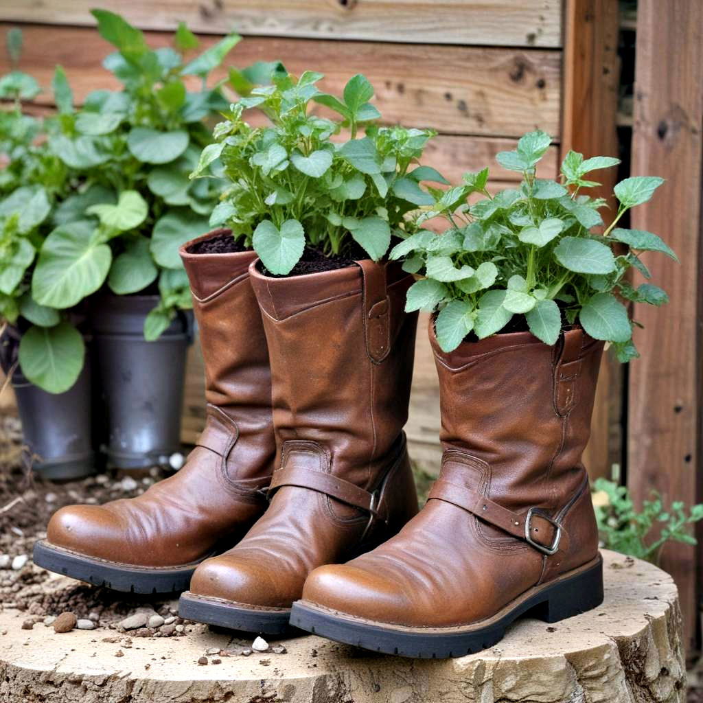 boots and shoes planters