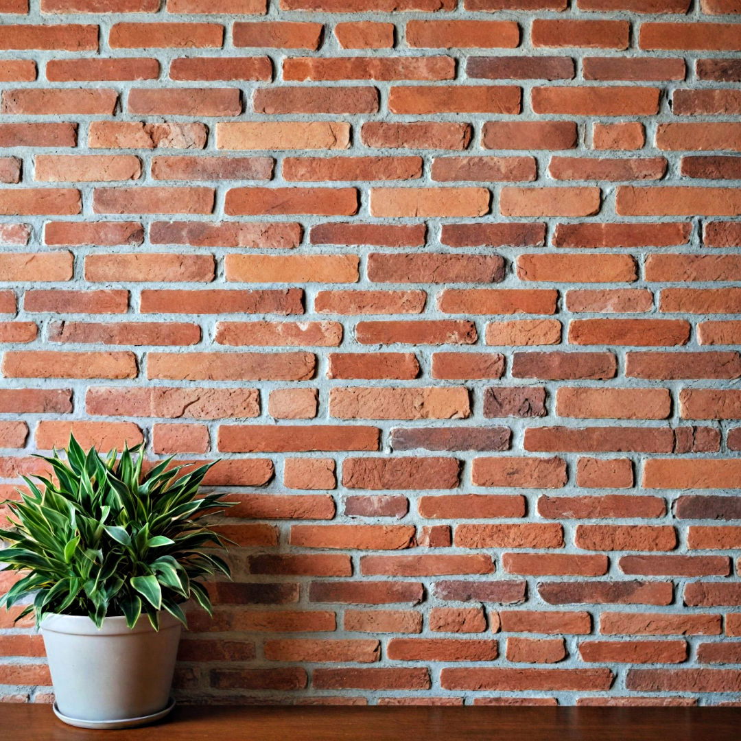 brick accent wall