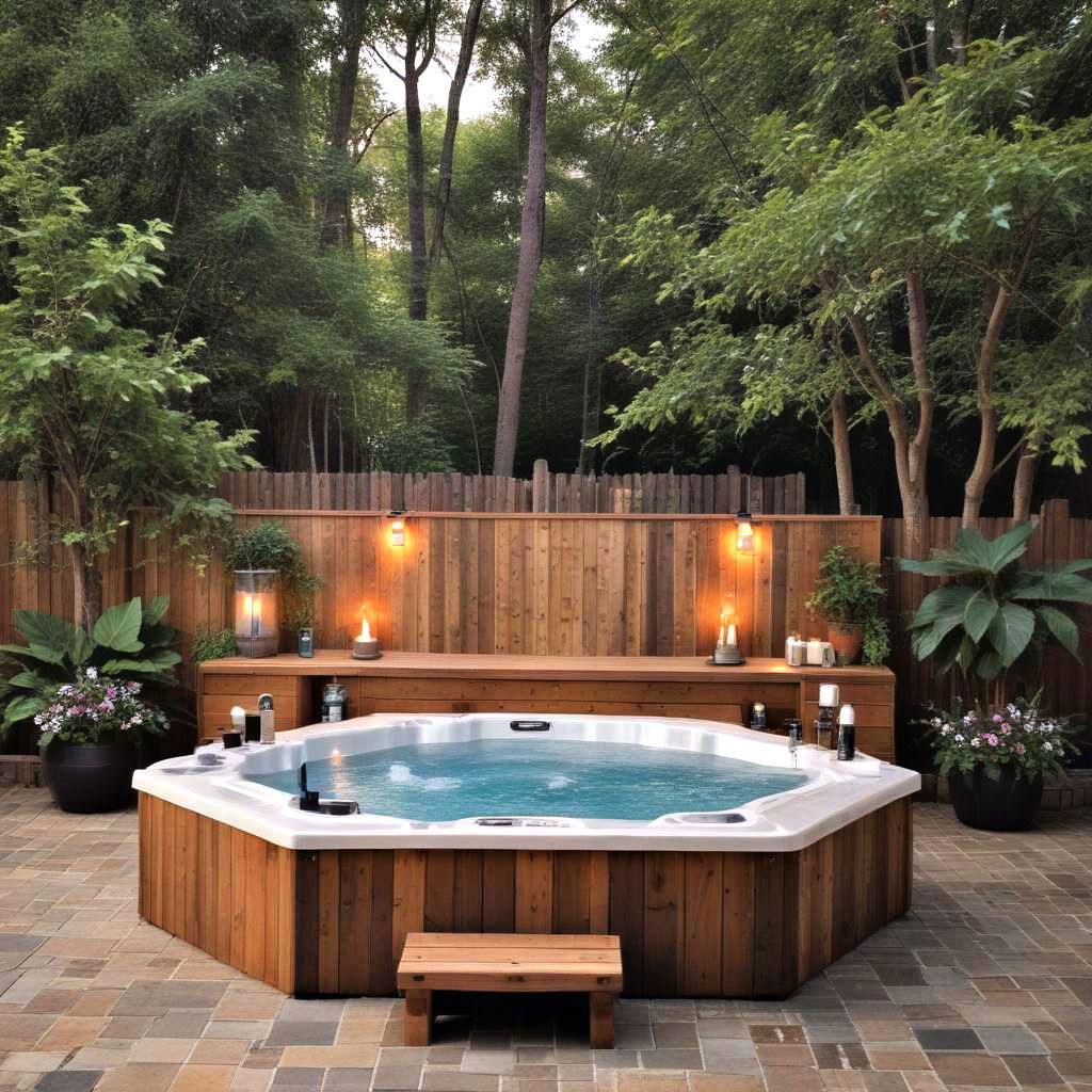 bubbling hot tubs for evening relaxation