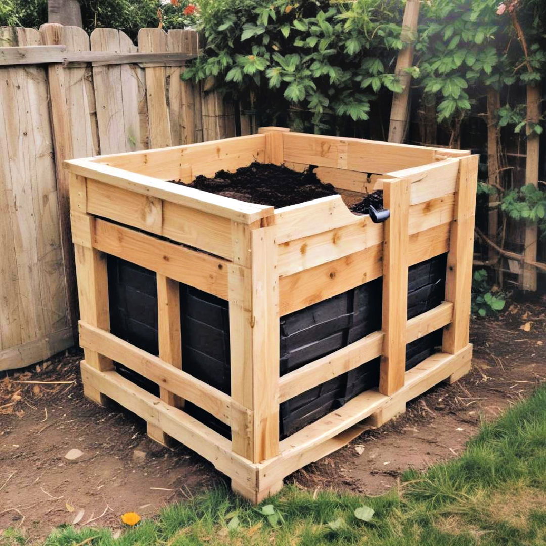 build a pallet compost bin