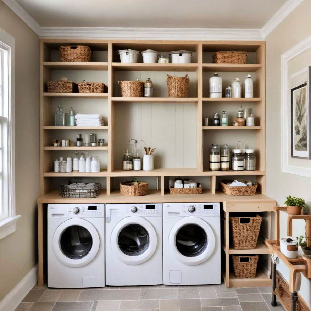 built in shelves