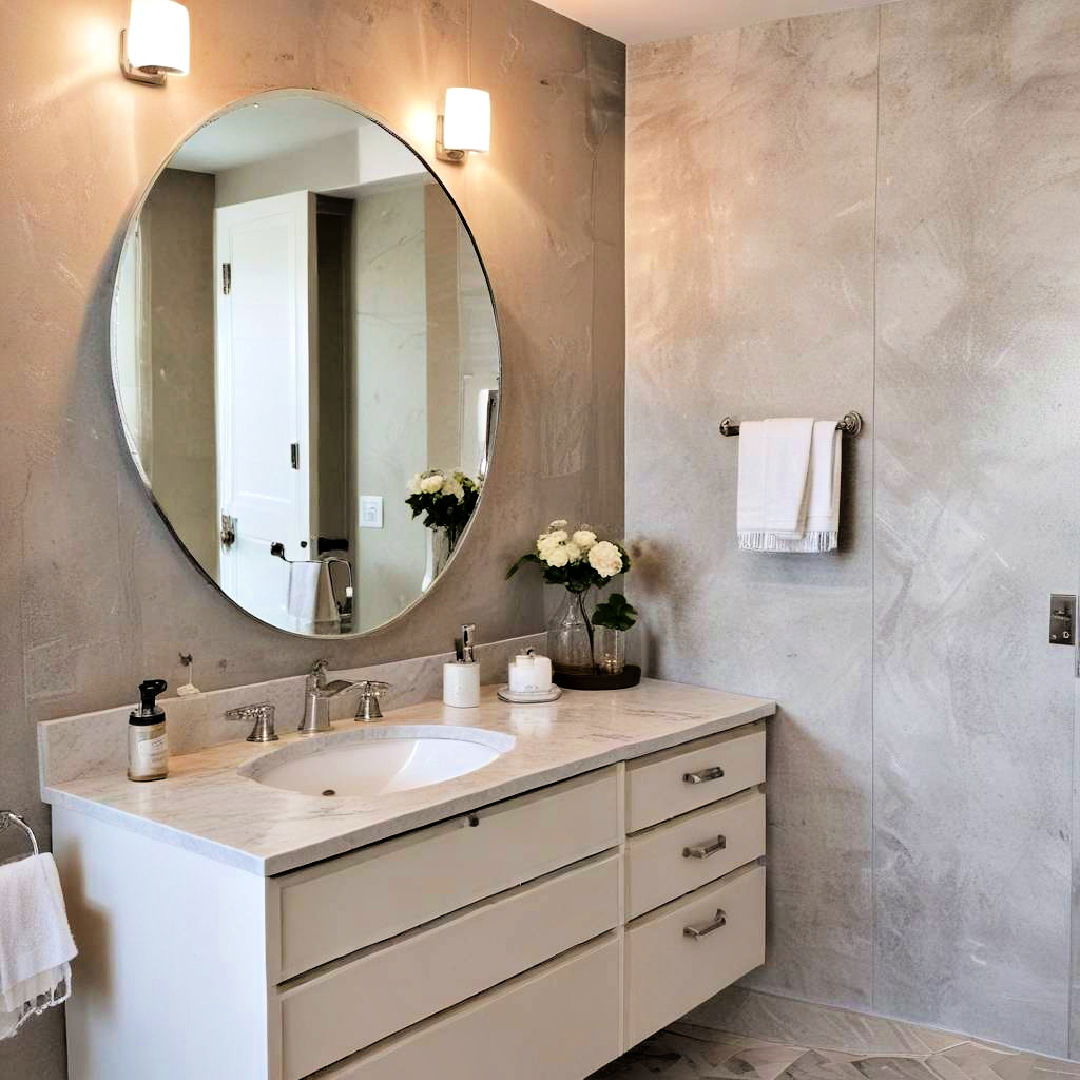 cabinet integrated mirrors