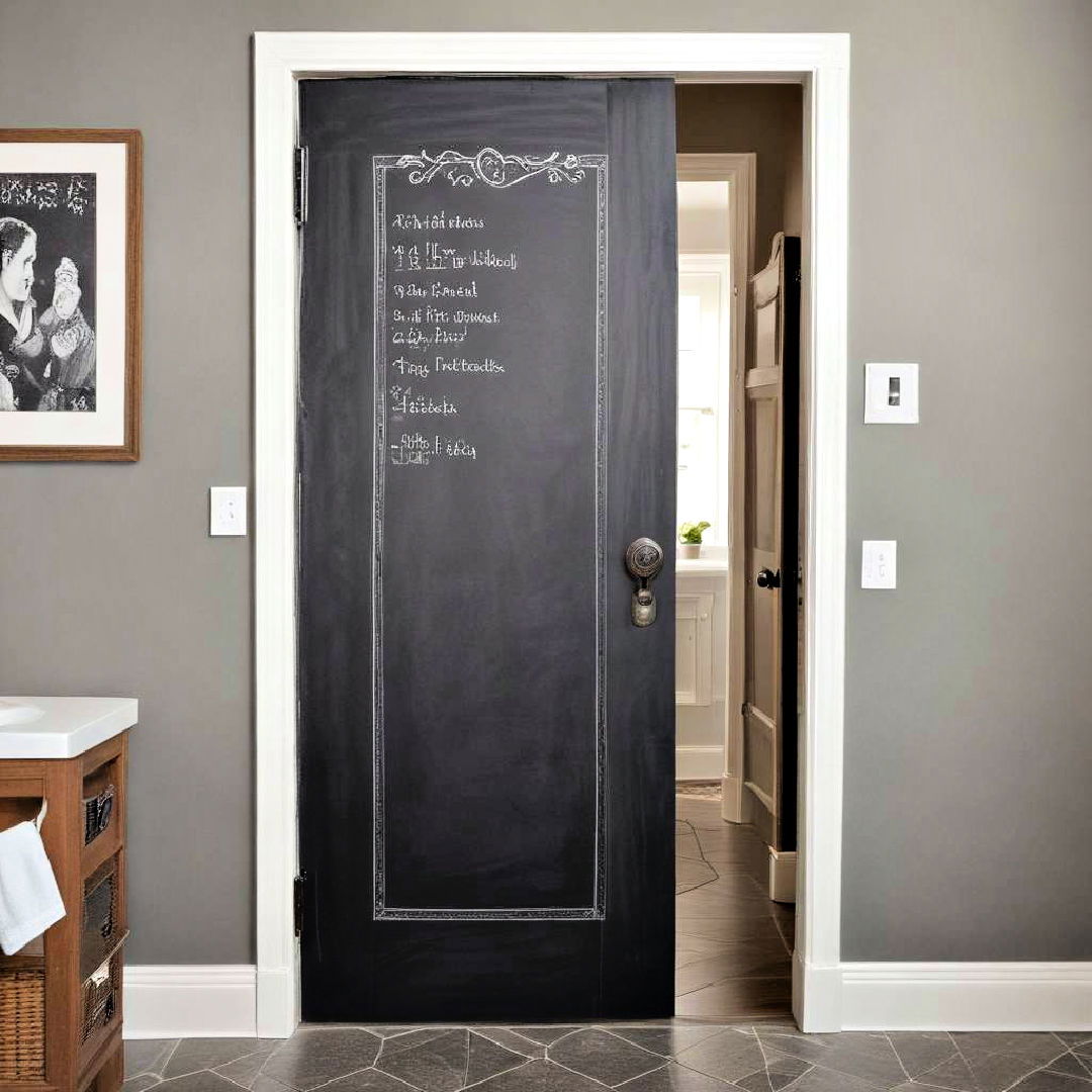 chalkboard door