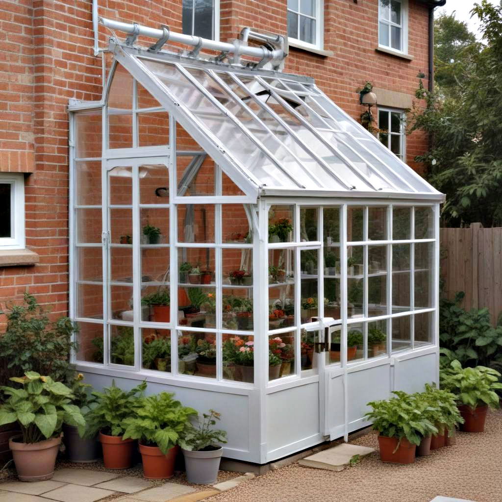 charming lean to greenhouse