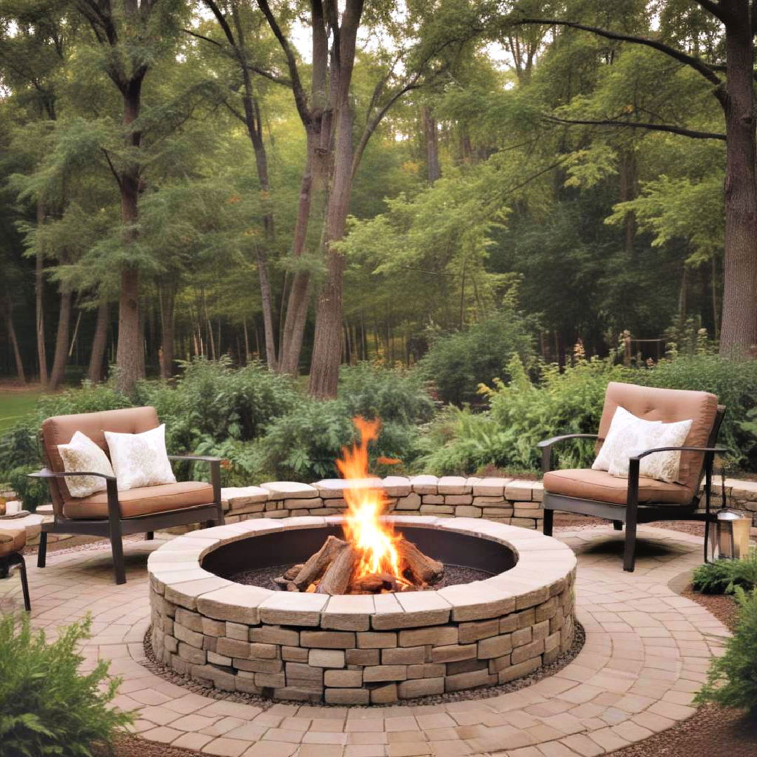 circular fire pit