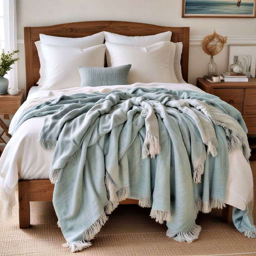 coastal throw blankets