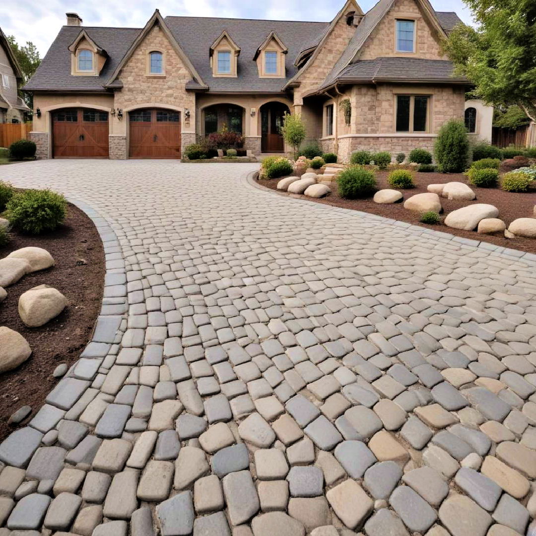 cobblestone accents