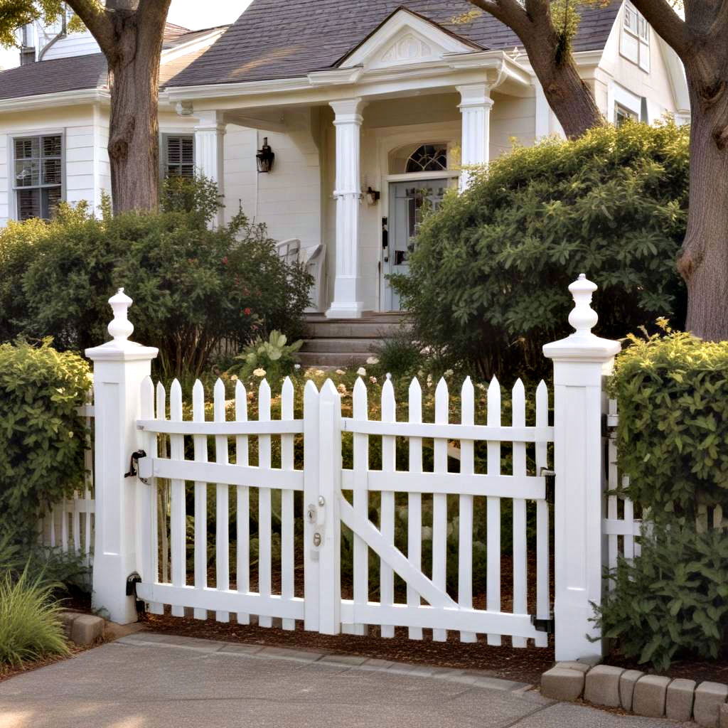 colonial style picket gates