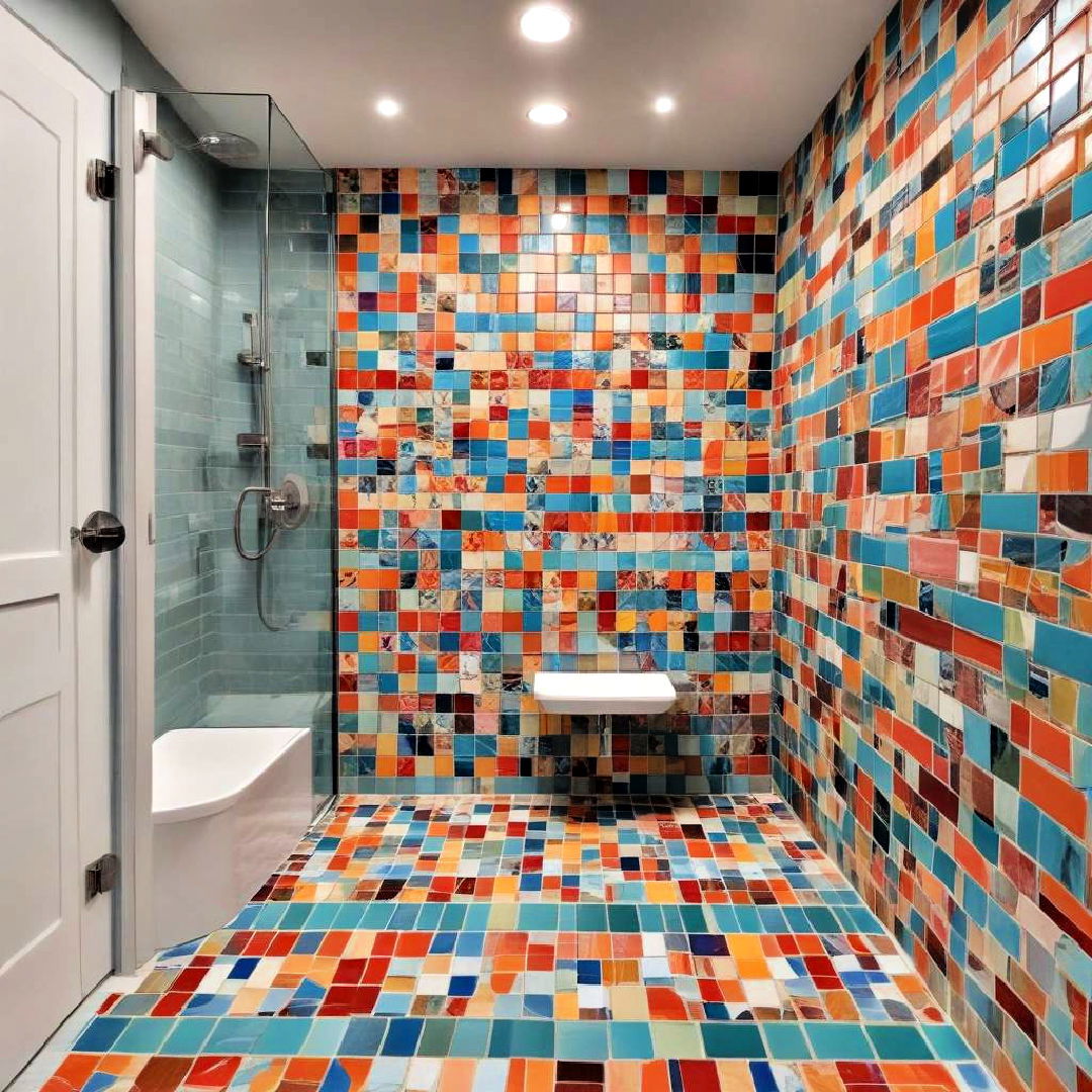 colorful mosaic tiles