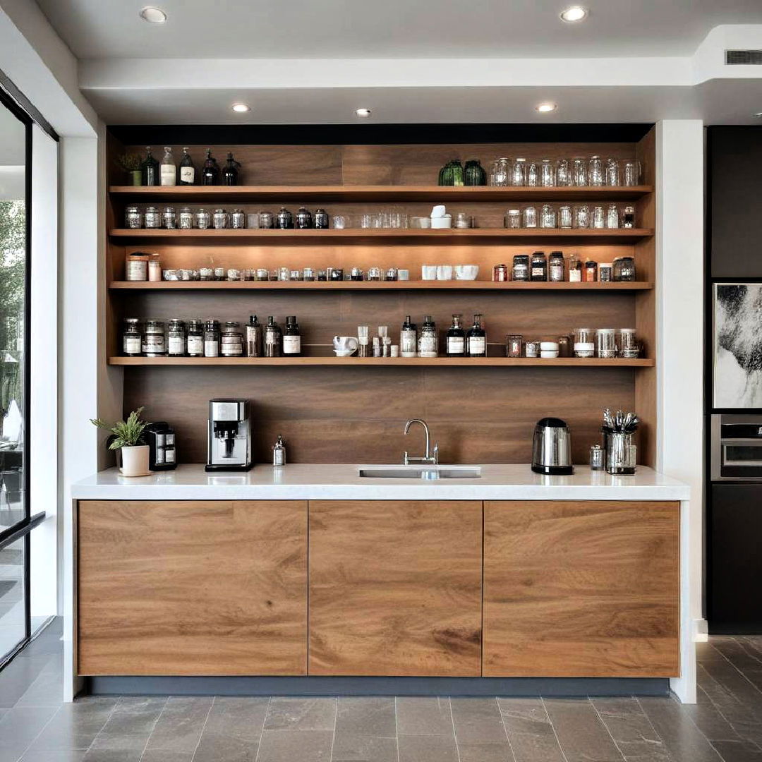 contemporary coffee bar