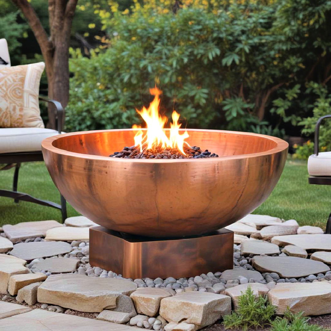 copper fire bowl