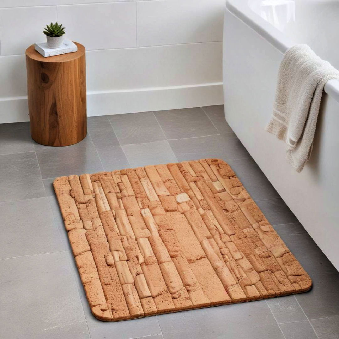 cork bath mat