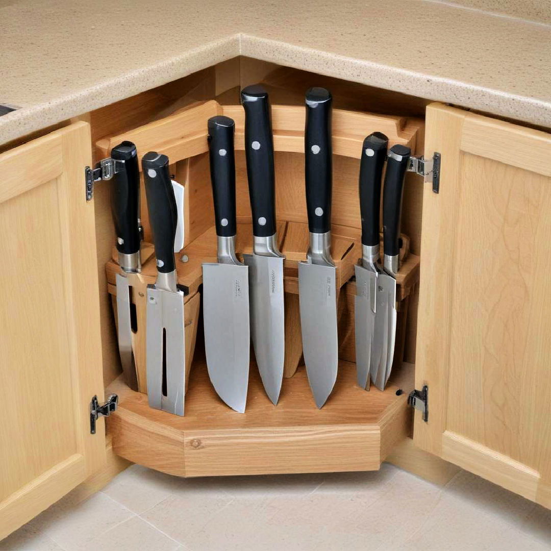 corner knife block