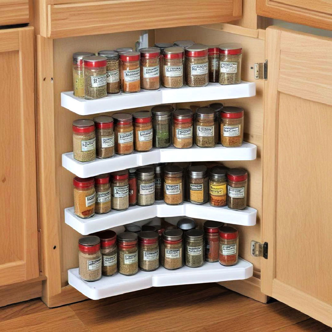 corner spice rack