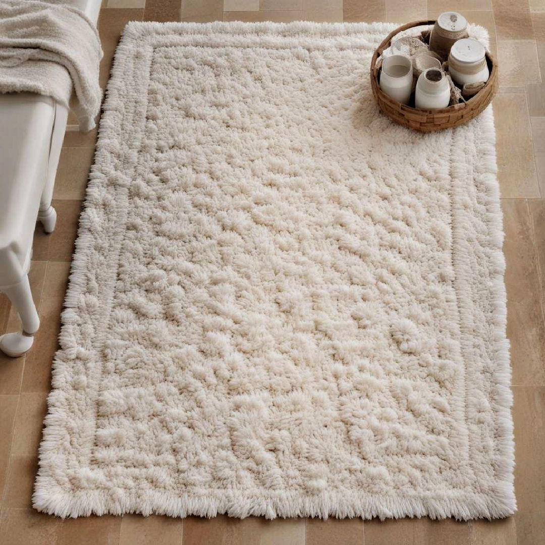 cotton bath rug