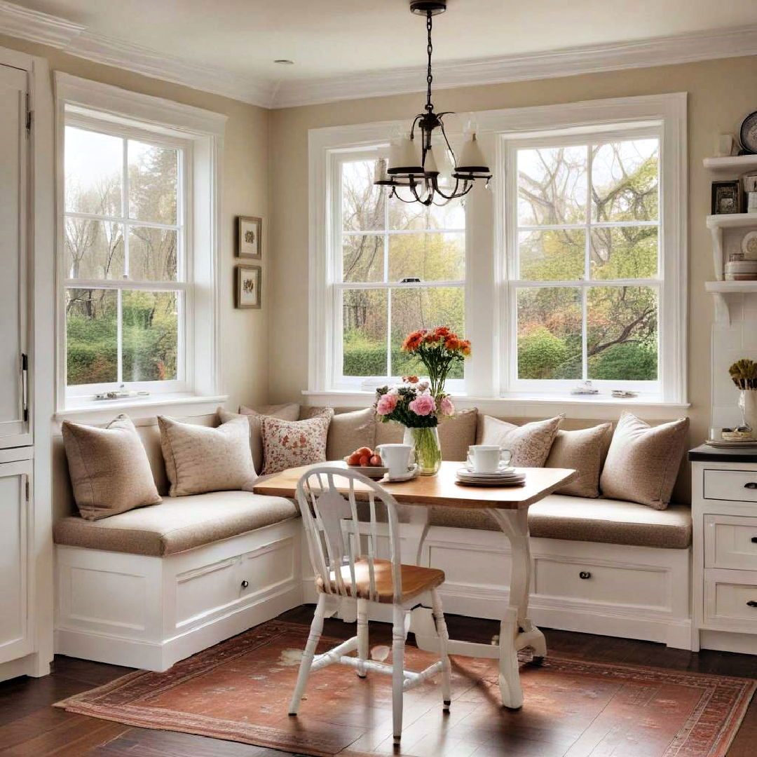 cozy breakfast nook