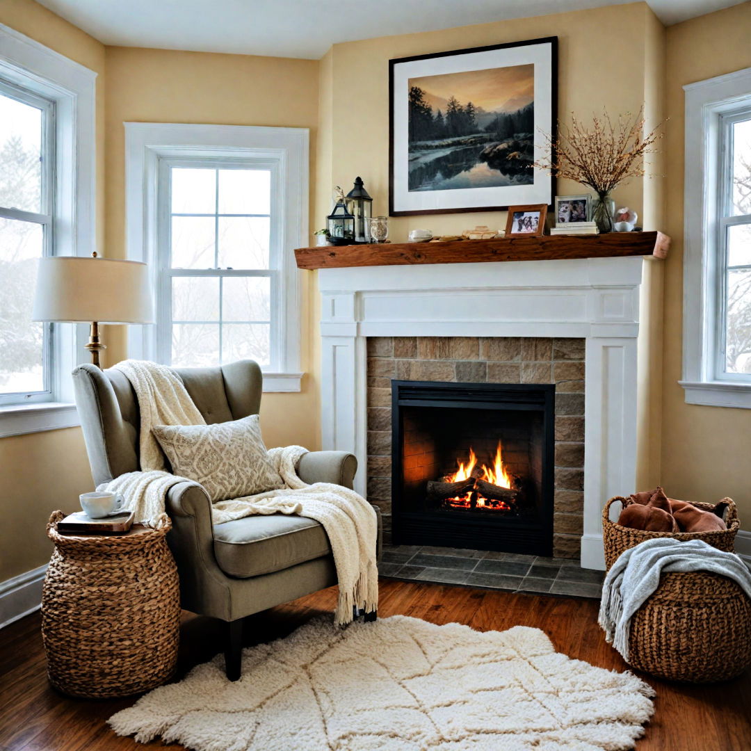 cozy corner with a reading nook