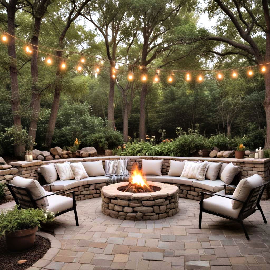 cozy fire pits for evening gatherings