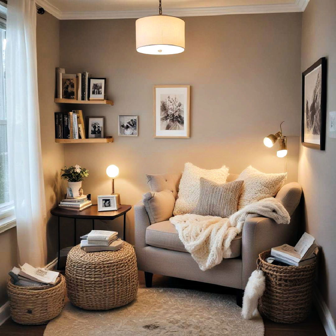 cozy reading nook