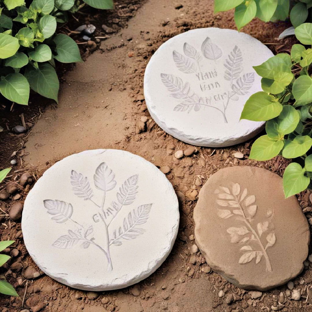 create DIY stepping stones