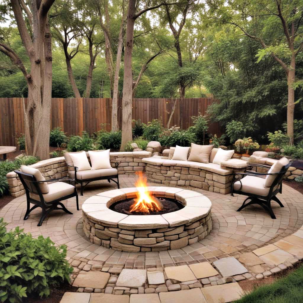 create a cozy fire pit area