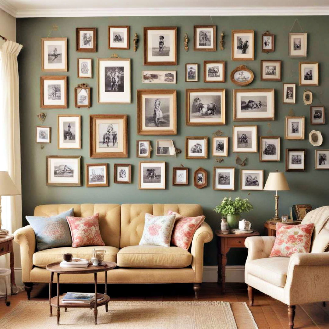 create a nostalgic wall gallery