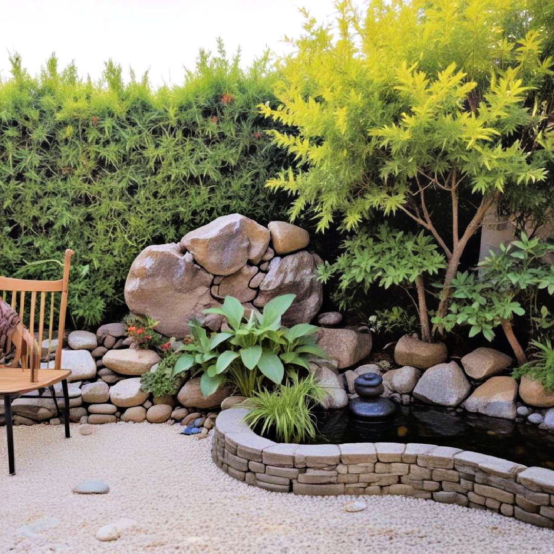 create a zen garden corner