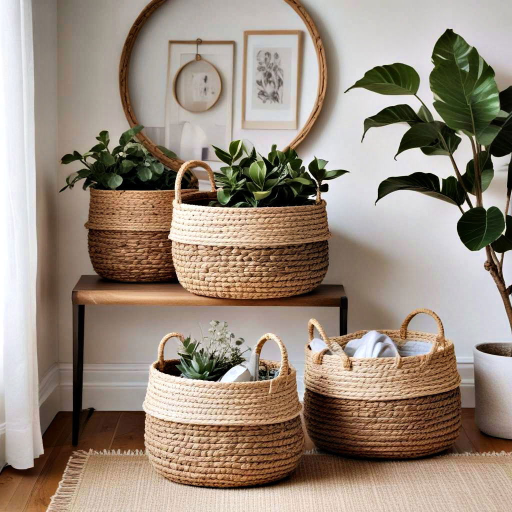 decorative baskets stylish storage