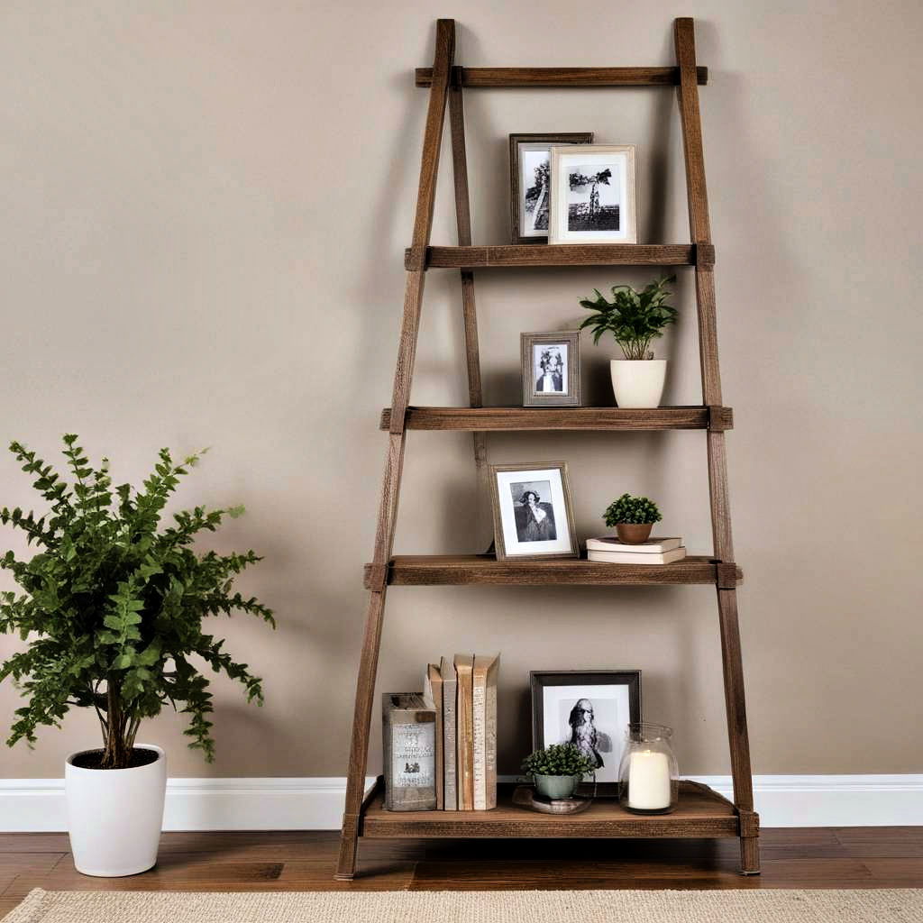 decorative ladder shelves